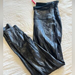 Spanx leather legging size XL